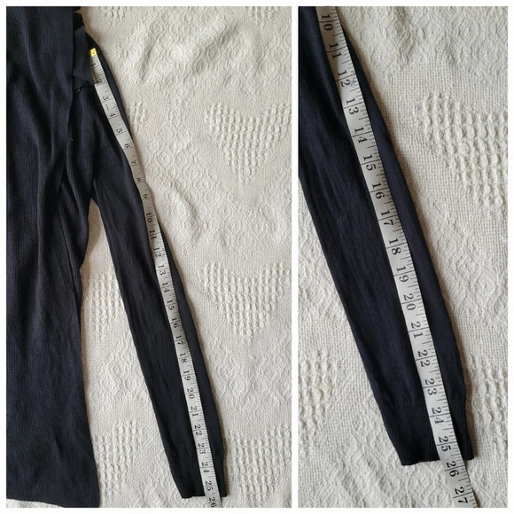 Aritzia Talula Babaton Open Drape Lagenlook Cardigan Silk Blend Basic - Picture 10 of 10